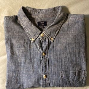 Jcrew Chambray Long Sleeve Button Down XL Tall